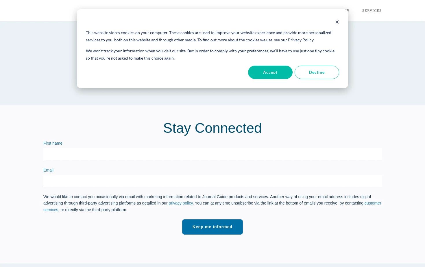 JournalGuide 页面快照